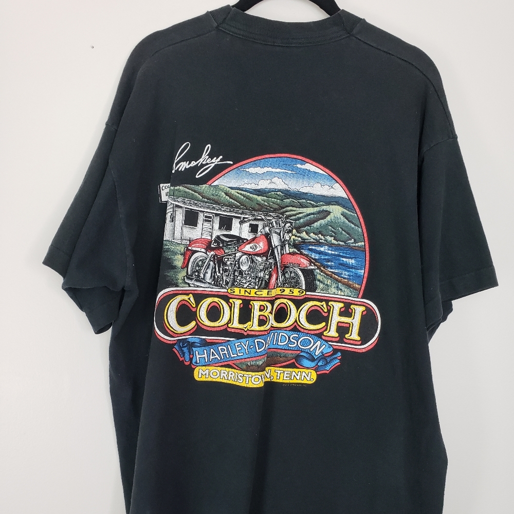 Vtg Harley Davidson single stitch graphic t-shirt - Picture 3 of 6